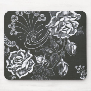 Mousepad Nouveau Negro Floral...