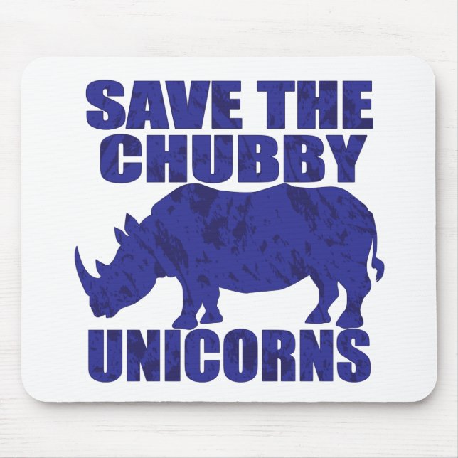 Mousepad NOVA-Distante-Chubby-Unicórnios (Frente)