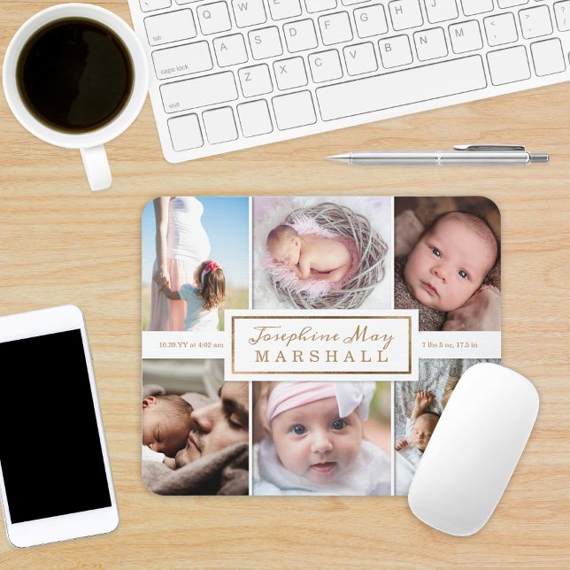 Mousepad Nova Foto Personalizada Do Bebê (Criador carregado)