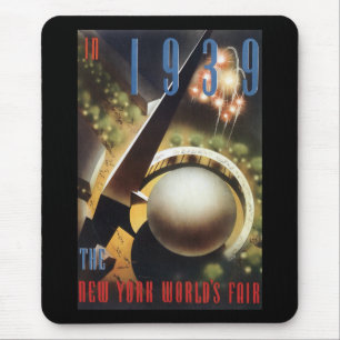 Mousepad Nova Iorque 1939 da feira de mundo do vintage