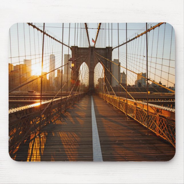 Mousepad Nova Iorque Brooklyn Bridge Sunrise (Frente)