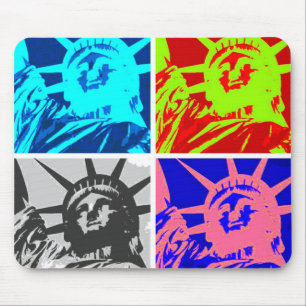 Mousepad Nova Iorque da senhora Liberdade do pop art