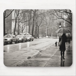 Mousepad Nova Iorque - dia chuvoso no Greenwich Village