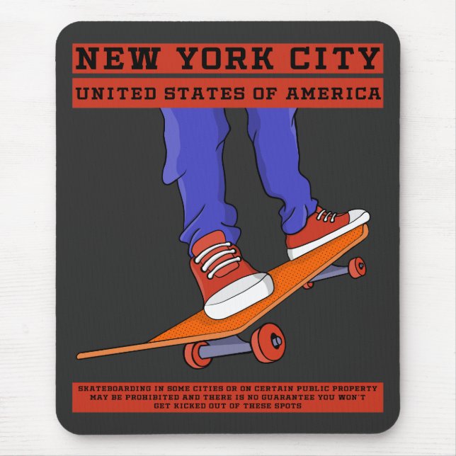 Mousepad Nova Iorque, EUA Legal skate (Frente)