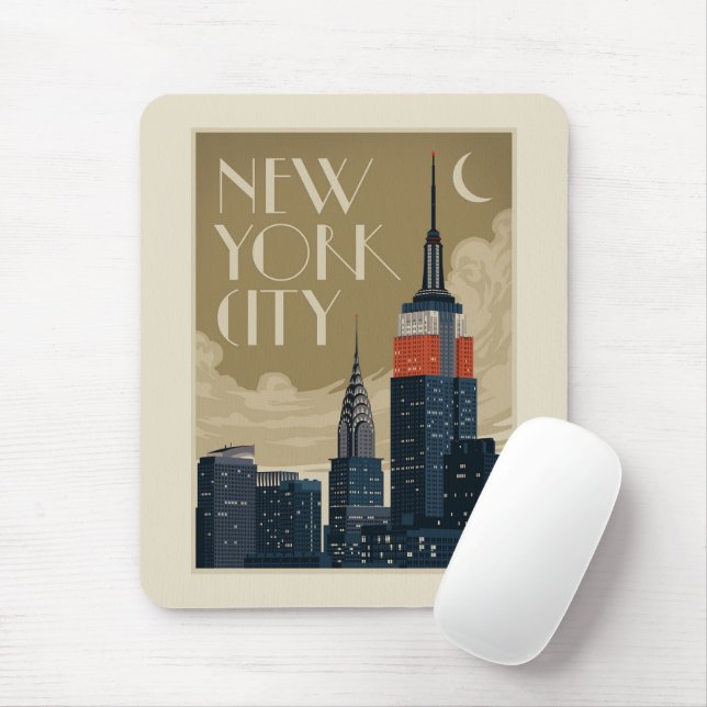 Mousepad Nova Iorque Skyline (Com mouse)