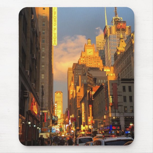 Mousepad Nova Iorque Sunset Midtown Theater District NYC (Frente)
