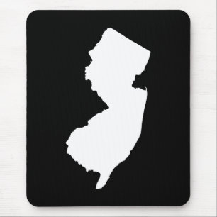 Mousepad Nova Jersey em branco e preto