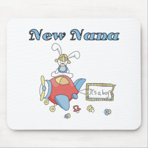 Mousepad Nova Nana de Camisetas e presentes de aviões-Menin