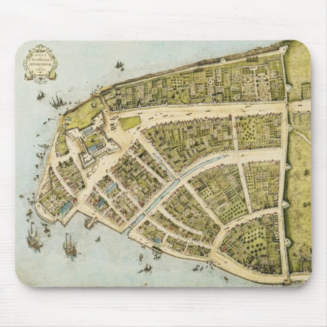 Mousepad Nova redacção do plano New Amsterdam de Castello (Frente)