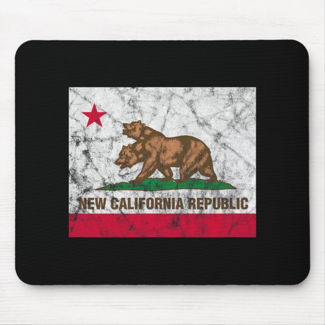 Mousepad Nova República Califórnia Bandeira Distendida do E (Frente)