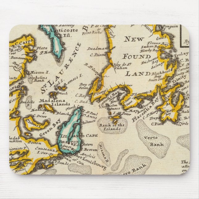 Mousepad Nova Terra Encontrada, Rua Laurence Bay, Acadia (Frente)