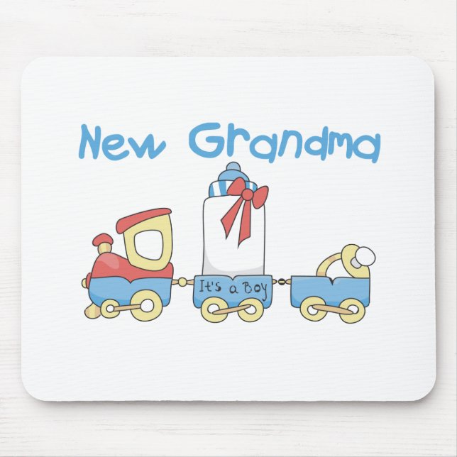 Mousepad Nova vovó de Camisetas e presentes de trem (Frente)