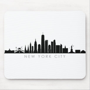 Mousepad NOVA YORK NYC Manhatten EUA City Skyline Silhouett