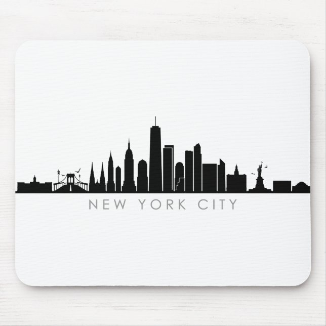 Mousepad NOVA YORK NYC Manhatten EUA City Skyline Silhouett (Frente)