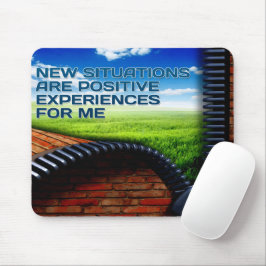 Mousepad "Novas situações" Afirmação de Motivação
