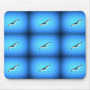 Mousepad nove balas a soar no mouse azul