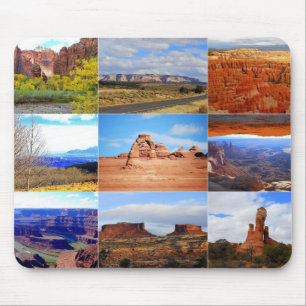 Mousepad Nove ícones da paisagem de Utá