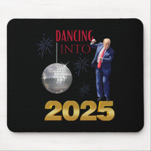Mousepad Novo Ano de Trump Dançando 2025 Mega Funny Party C