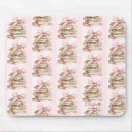 Mousepad Novo Capítulo Listras de Laço Rosa