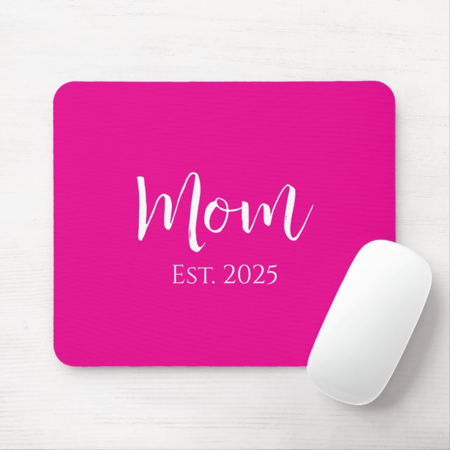 Mousepad Novo Dia de as mães de mãe rosa-quente (Com mouse)
