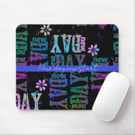 Mousepad Novo dia novo começo personalização editável