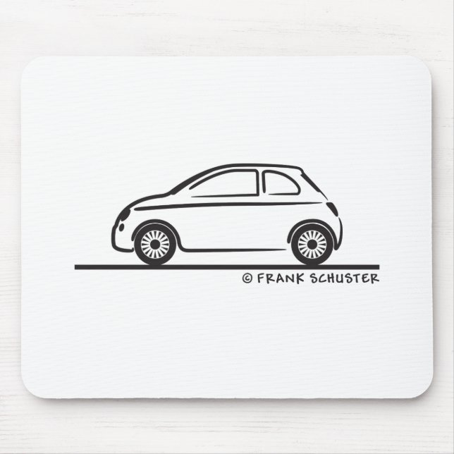 Mousepad Novo Fiat 500 Cinquecento (Frente)