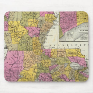 Mousepad Novo Mapa Da Louisiana 3
