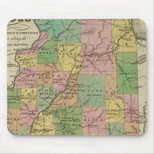 Mousepad Novo Mapa De Illinois