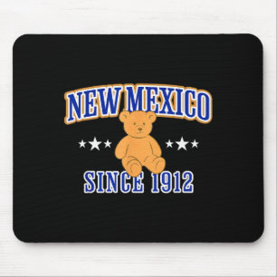 Mousepad Novo México Est. 1912, Nm EUA Urso Teddy Patriótic
