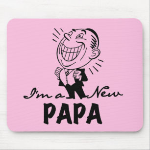 Mousepad Novo Papá Sorrindo Camisas e Presentes