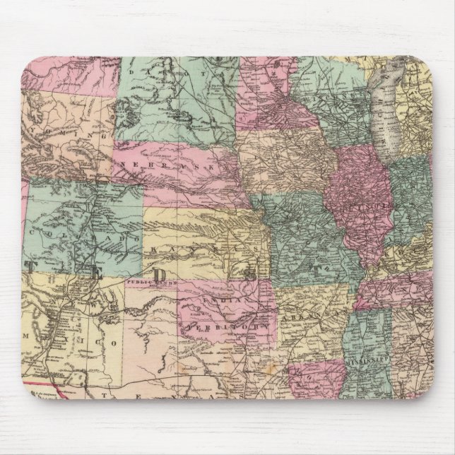 Mousepad Novo roteiro ferroviário dos Estados Unidos (Frente)