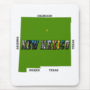Mousepad Novo Texto de Foto do Mapa do México