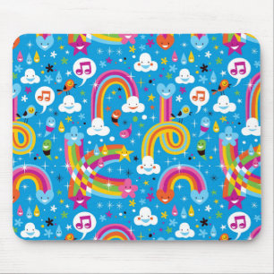 Mousepad nubla-se o teste padrão dos corações das gotas 