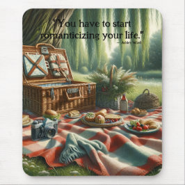 Mousepad Núcleo de algodão: Piquenique sob o Willow