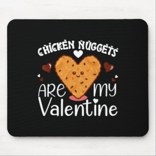 Mousepad Nuggets de Frango São Meu Namorado Engraçado Nugge