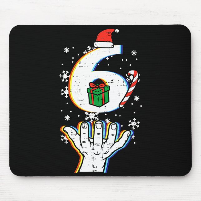Mousepad Number 6 Matching 67 Meme Christmas 6 7 Xmas Men W (Frente)