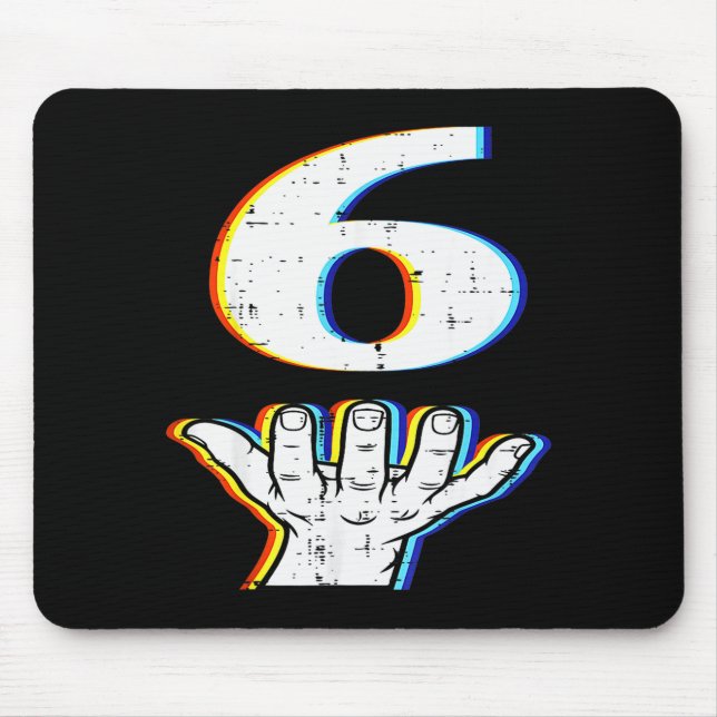 Mousepad Number 6 Matching 67 Meme Halloween Costume Men Wo (Frente)