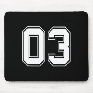 Mousepad Número 03 Venda Presente de Aniversário Futebol
