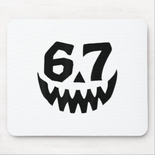 Mousepad Número 67 Correspondente Seis Sete 6 7 Meme 6 7 Di