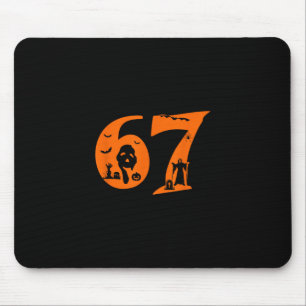 Mousepad Número 67 Dito de Meme Engraçado 6 7 Seis Sete Ass