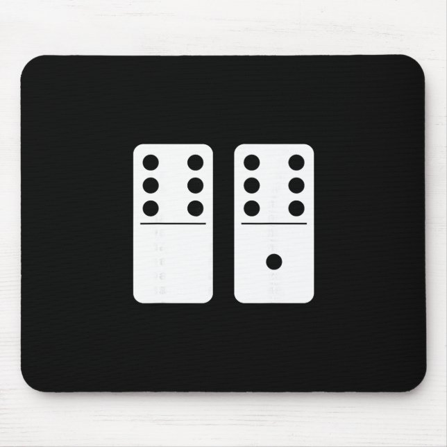 Mousepad Número 67 Domino Divertido Seis Sete Meme 6 E 7 Ge (Frente)