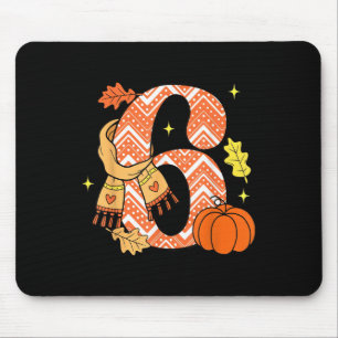 Mousepad Número 6 67 Outono Abóbora Meme Engraçado Seis Set
