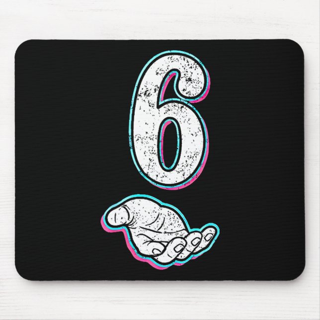 Mousepad Número 6 Combinando 67 Meme Fantasia de Halloween  (Frente)
