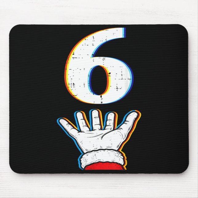 Mousepad Número 6 Correspondente 67 Meme Natal Pijamas Home (Frente)