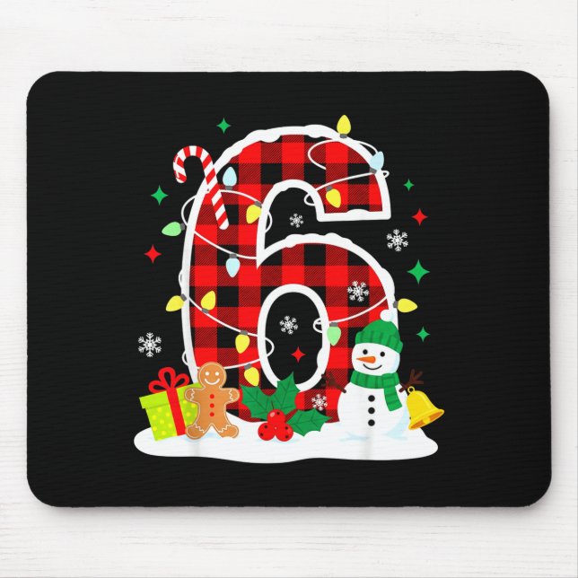 Mousepad Número 6 Divertido 67 Seis Sete Meme Casal Combina (Frente)