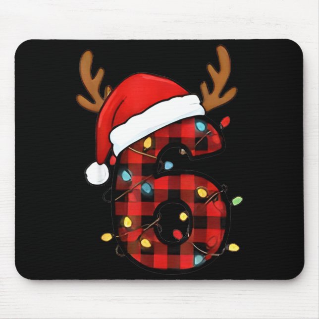 Mousepad Número 6 Fantasia de Natal do Meme 67 Corresponden (Frente)