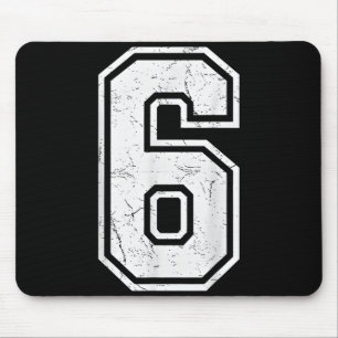 Mousepad Número 6 Fantasia do Meme Correspondente 67 Homens