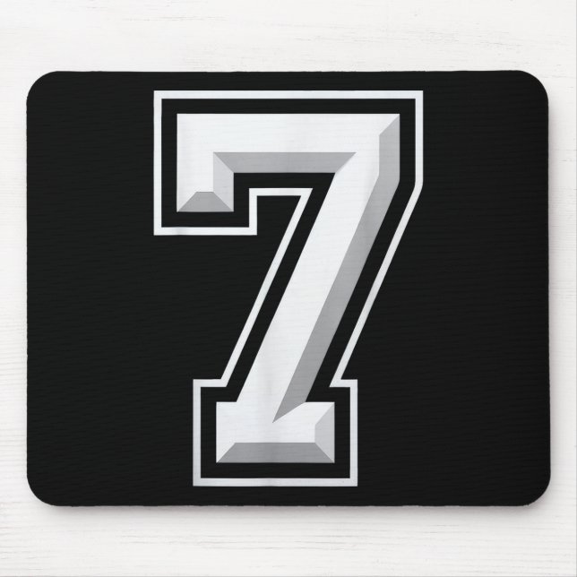Mousepad Número 7 67 Meme Correspondente (Frente)