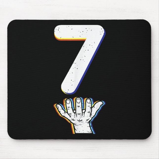 Mousepad Número 7 Correspondente ao Meme 67 do Dia das Brux (Frente)