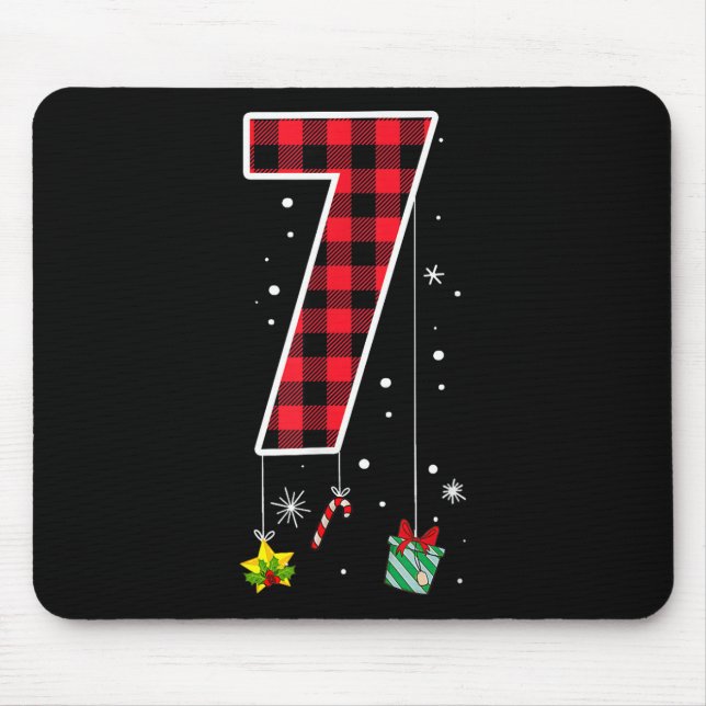 Mousepad Número 7 Dito de Meme Engraçado 6 7 Seis Sete Nata (Frente)